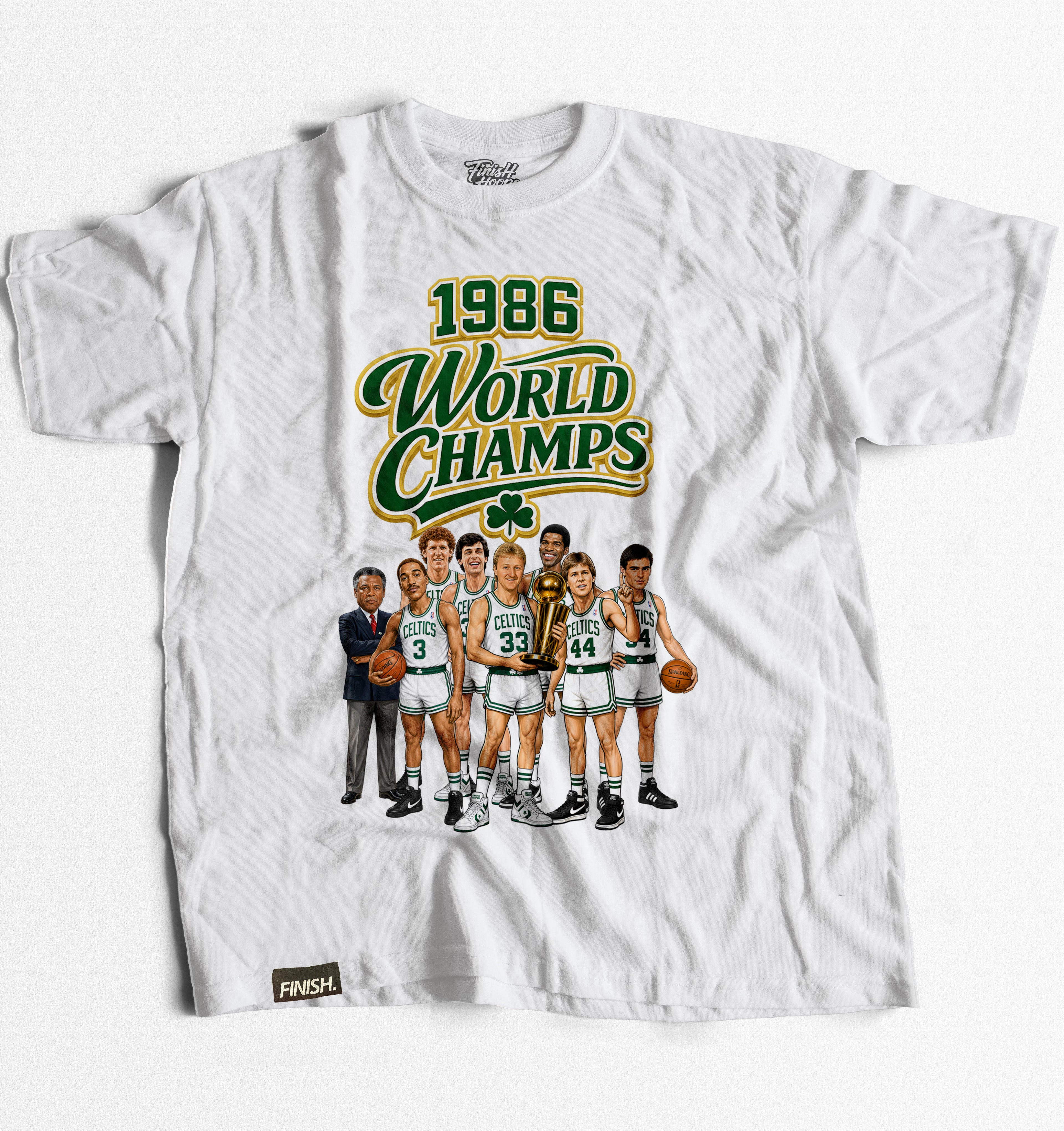 86 CELTIC WORLD CHAMPS - Basketball Graphic T-Shirt | FINISH Hoops Streetwear