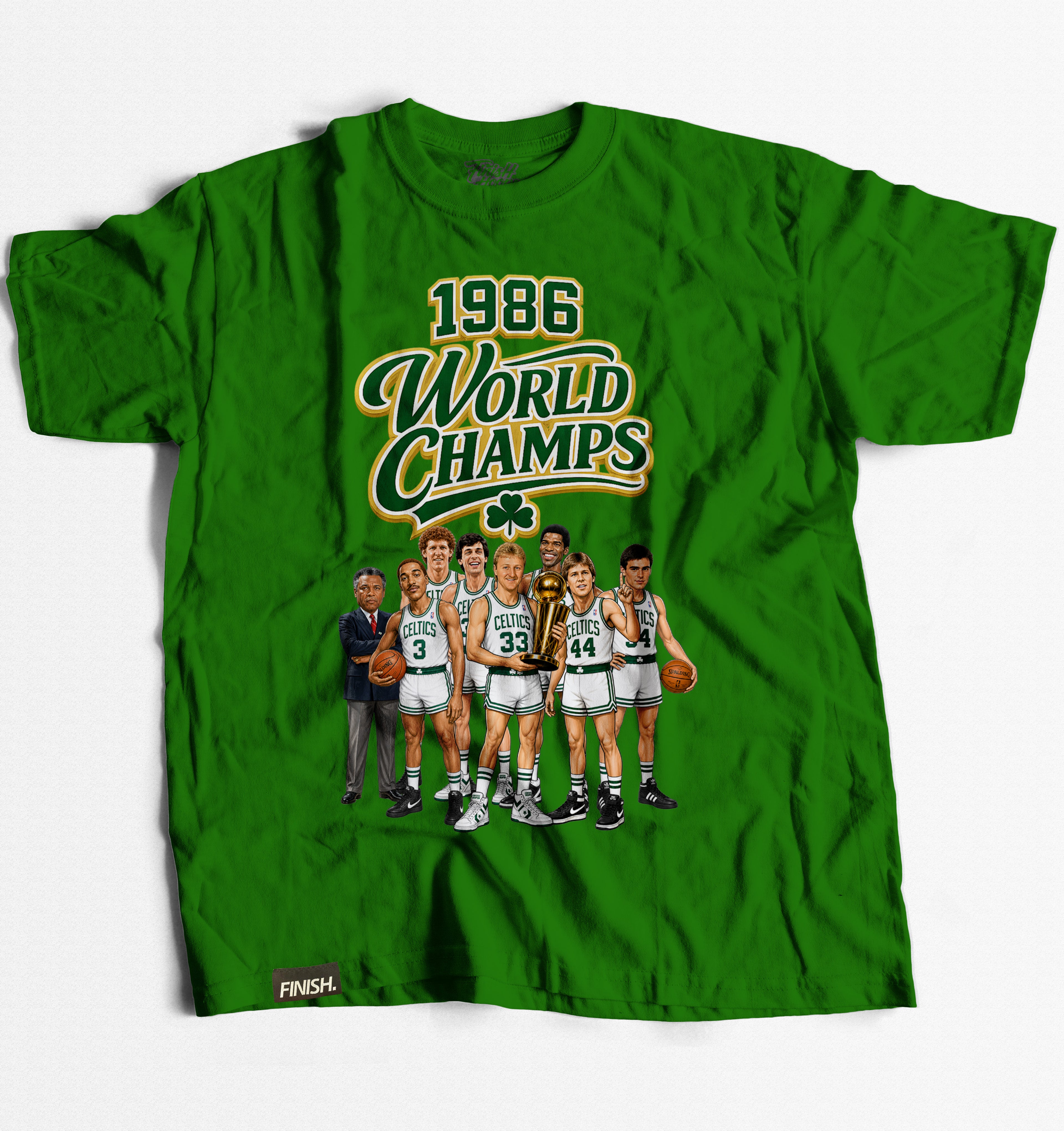 86 CELTIC WORLD CHAMPS - Basketball Graphic T-Shirt | FINISH Hoops Streetwear