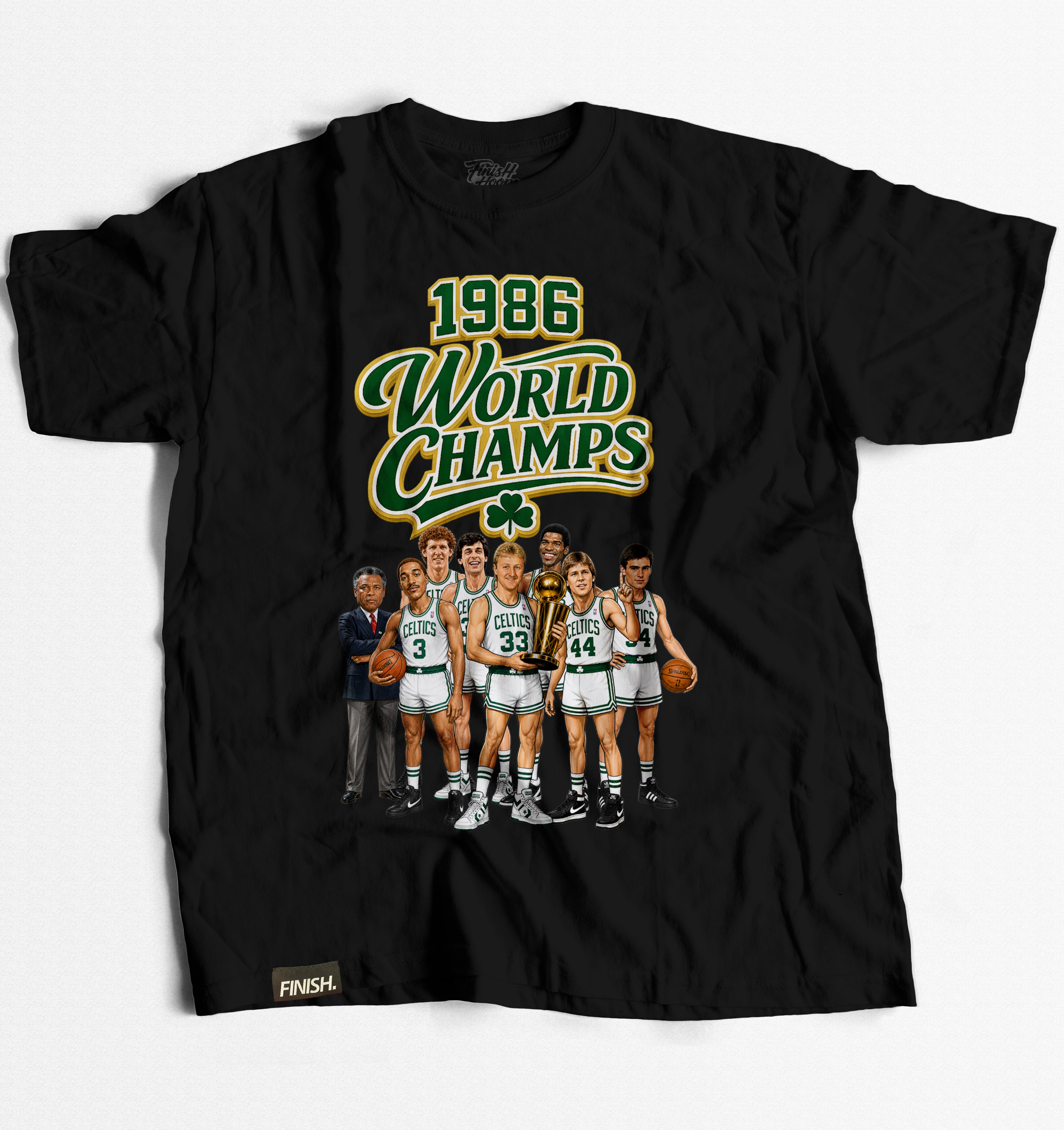 86 CELTIC WORLD CHAMPS - Basketball Graphic T-Shirt | FINISH Hoops Streetwear