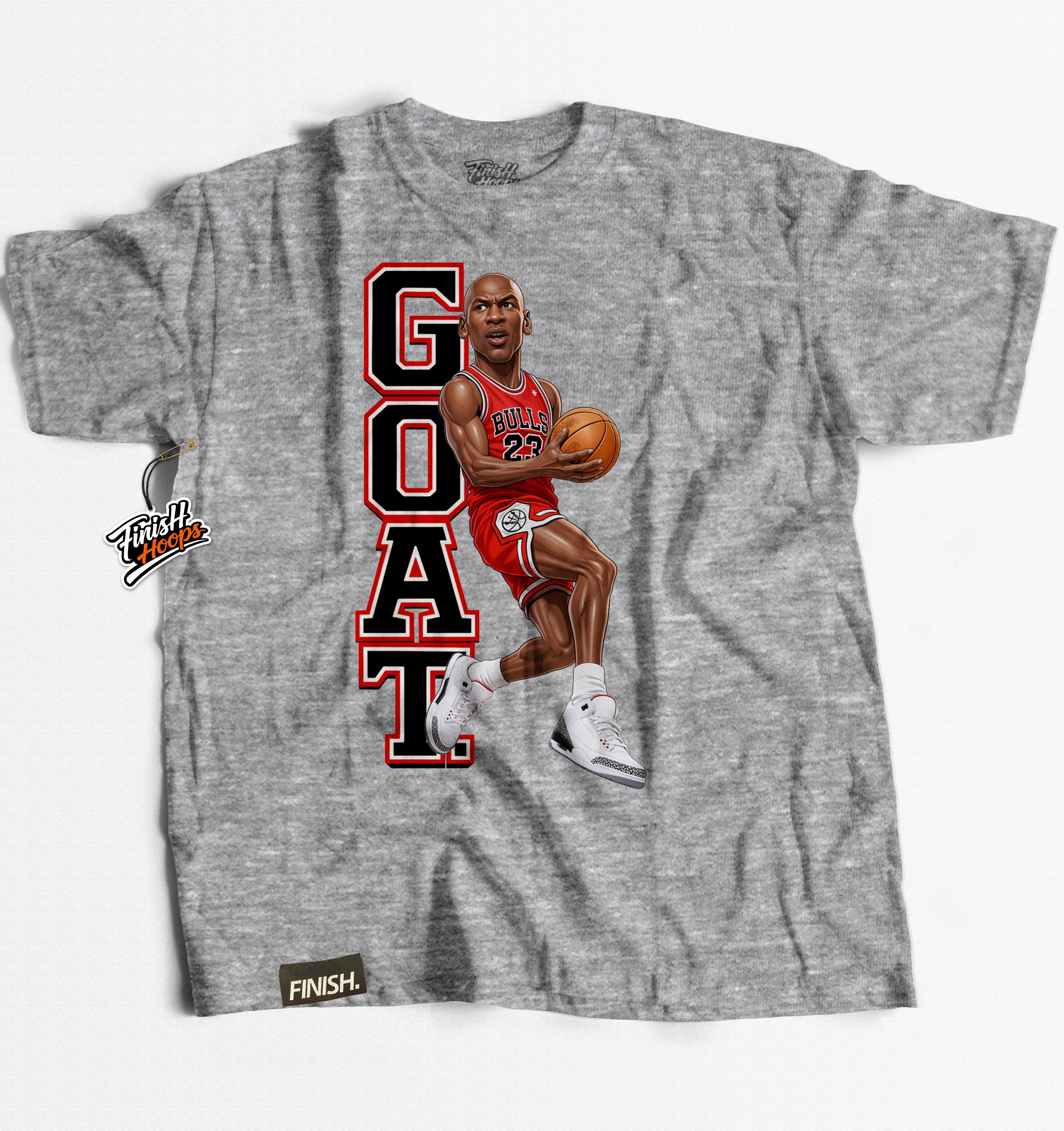 GOAT Tee - Basketball Graphic T-Shirt | FINISH Hoops Streetwear