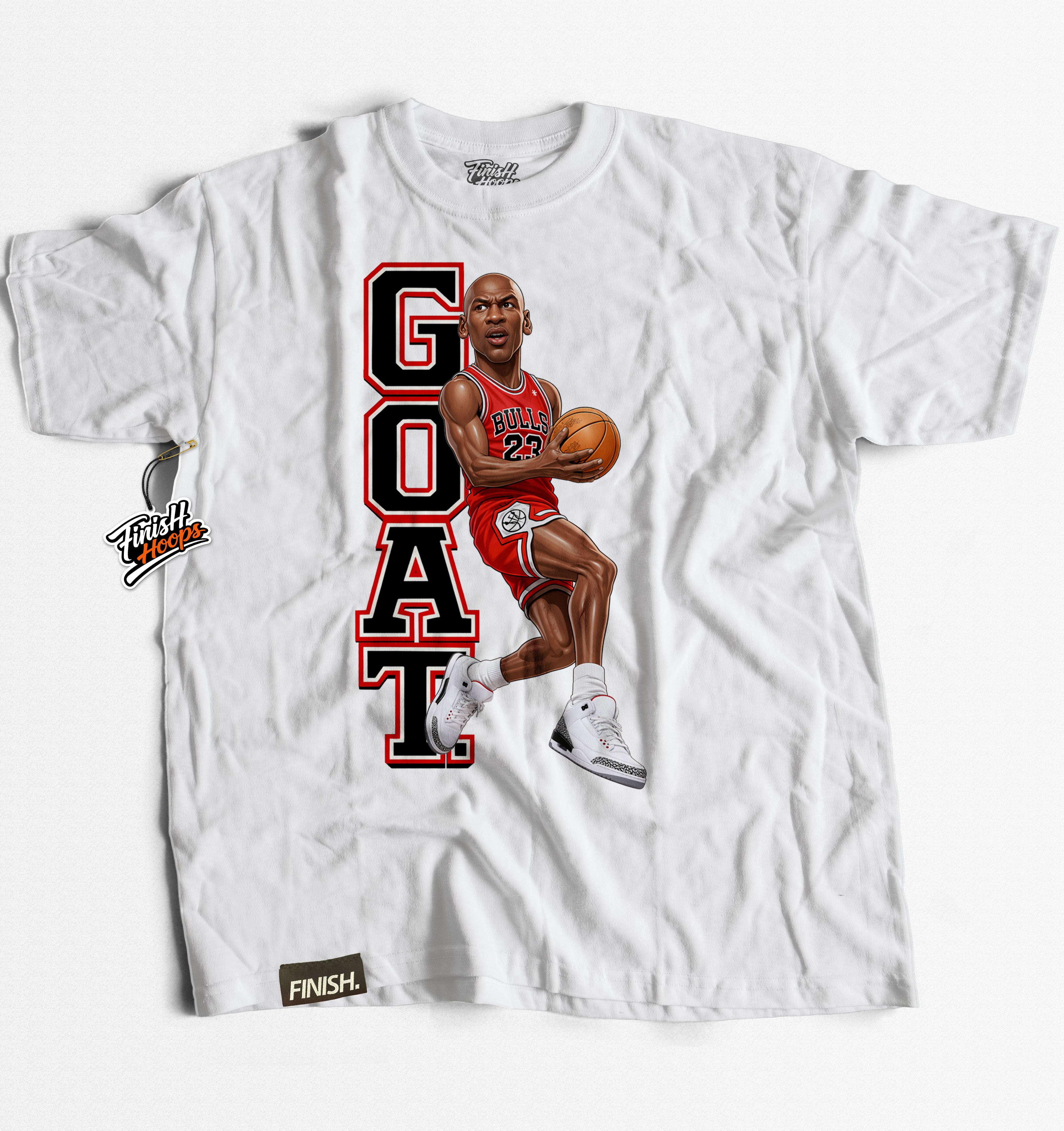 GOAT Tee - Basketball Graphic T-Shirt | FINISH Hoops Streetwear