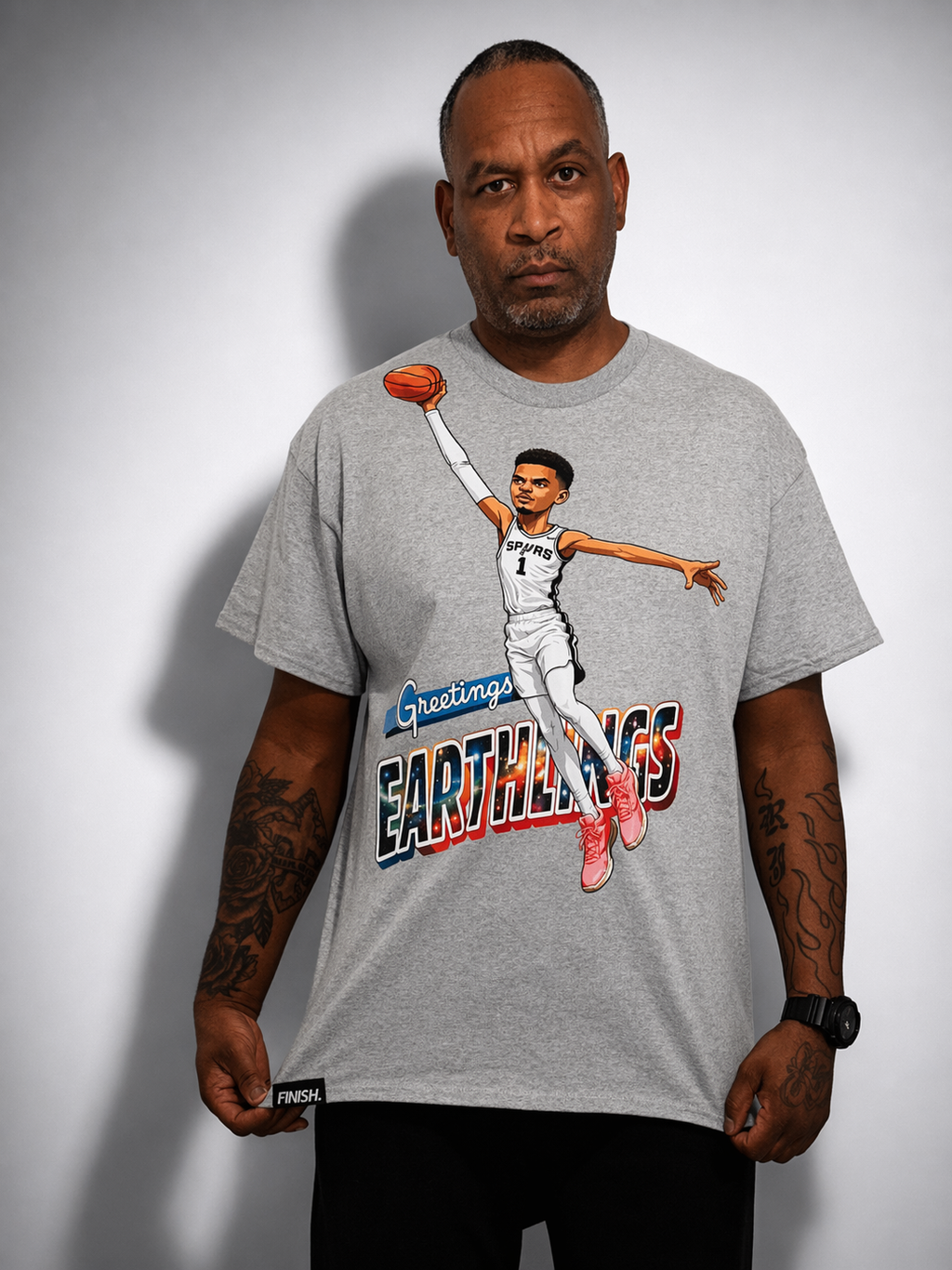 GREETINGS – Basketball Graphic T-Shirt | FINISH Hoops Streetwear