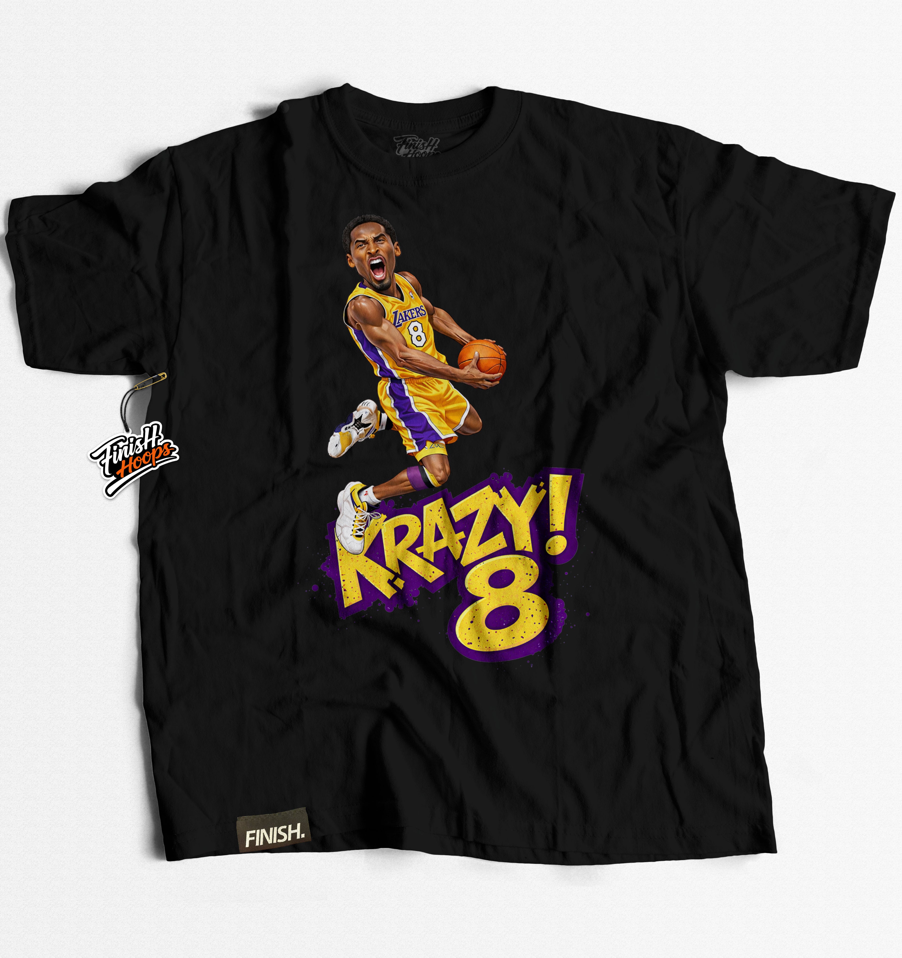 KRAZY 8 Tee – Basketball Graphic T-Shirt | FINISH Hoops Streetwear