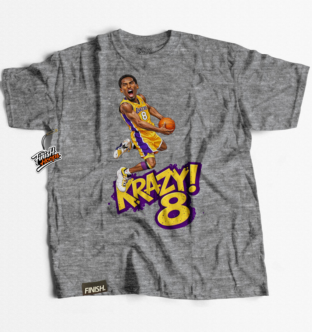 KRAZY 8 Tee – Basketball Graphic T-Shirt | FINISH Hoops Streetwear
