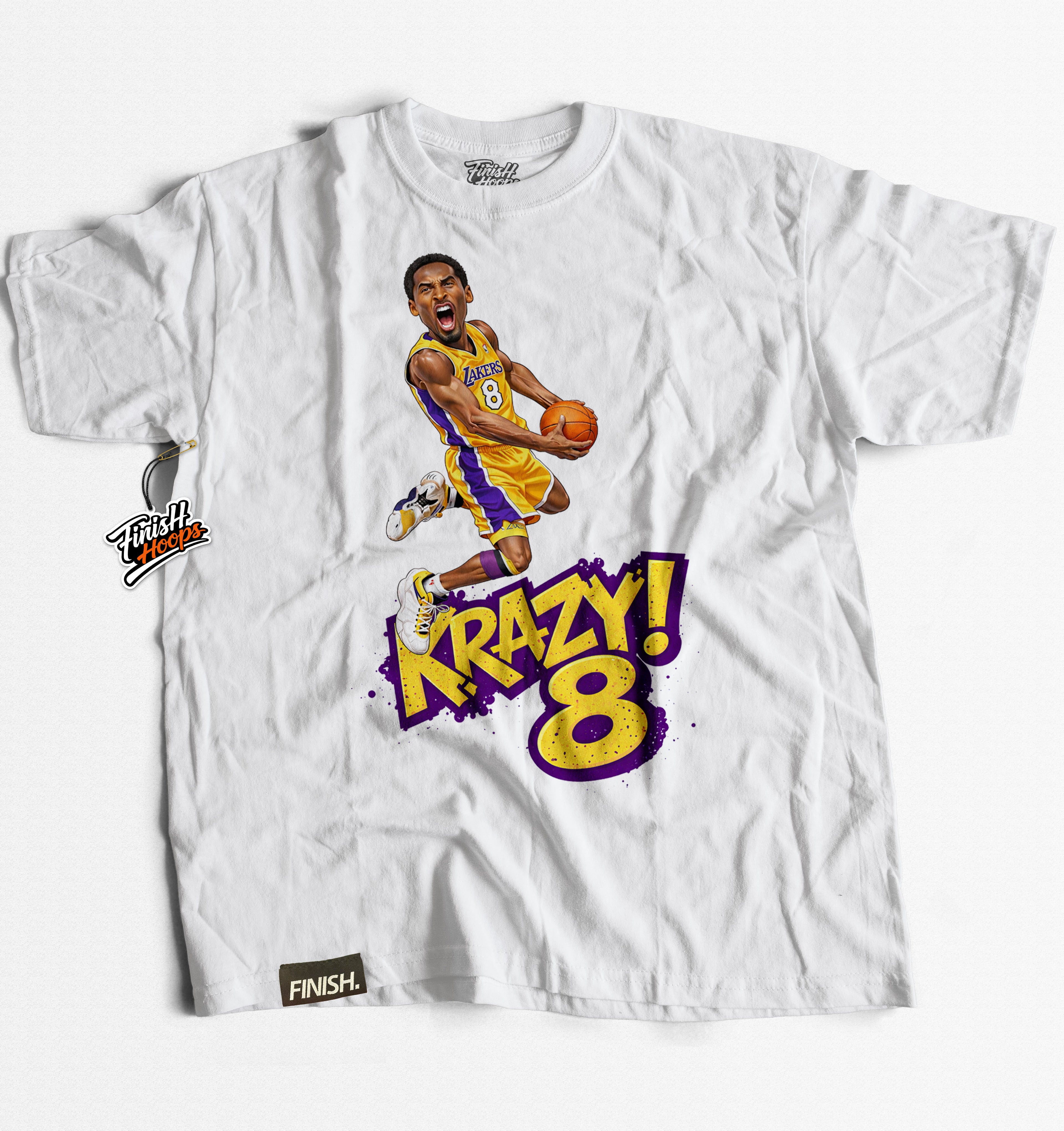 KRAZY 8 Tee – Basketball Graphic T-Shirt | FINISH Hoops Streetwear