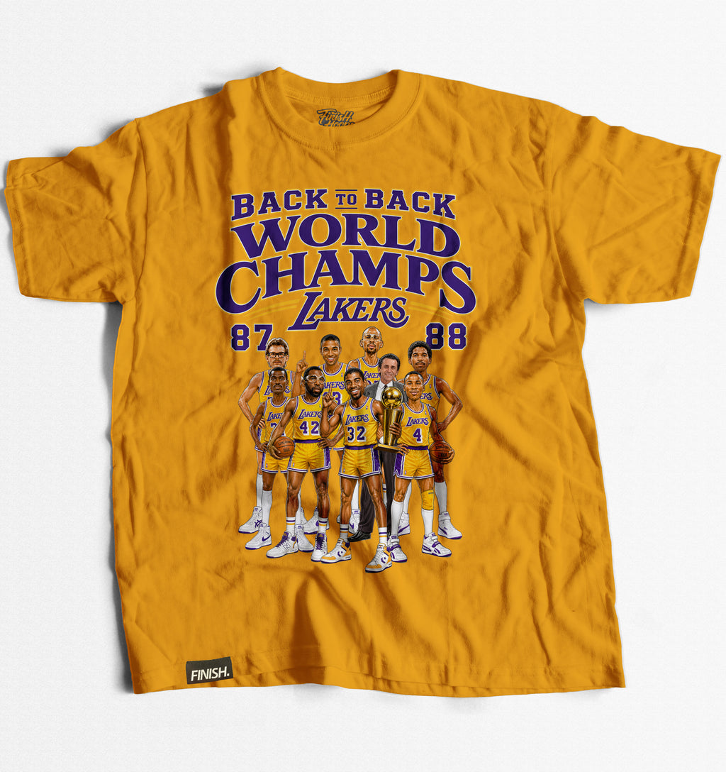 BACK TO BACK WORLD CHAMPS - Basketball Graphic T-shirt | FINISH Hoops Streetwear