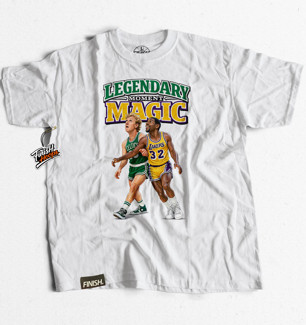 LEGENDARY MAGIC MOMEMT Tee – Basketball Graphic T-Shirt | FINISH Hoops Streetwear