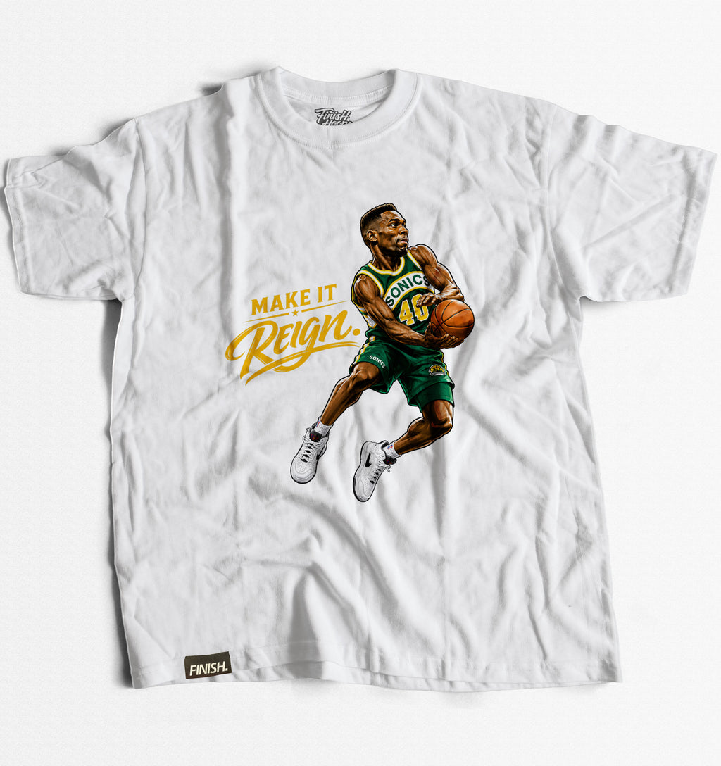 MAKE IT REIGN - Basketball Graphic T-Shirt | FINISH Hoops Streetwear