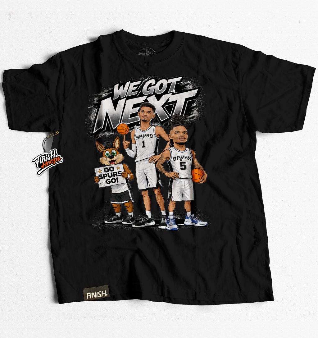 SPURS WE GOT NEXT Tee - Basketball Graphic T-Shirt | FINISH Hoops Streetwear