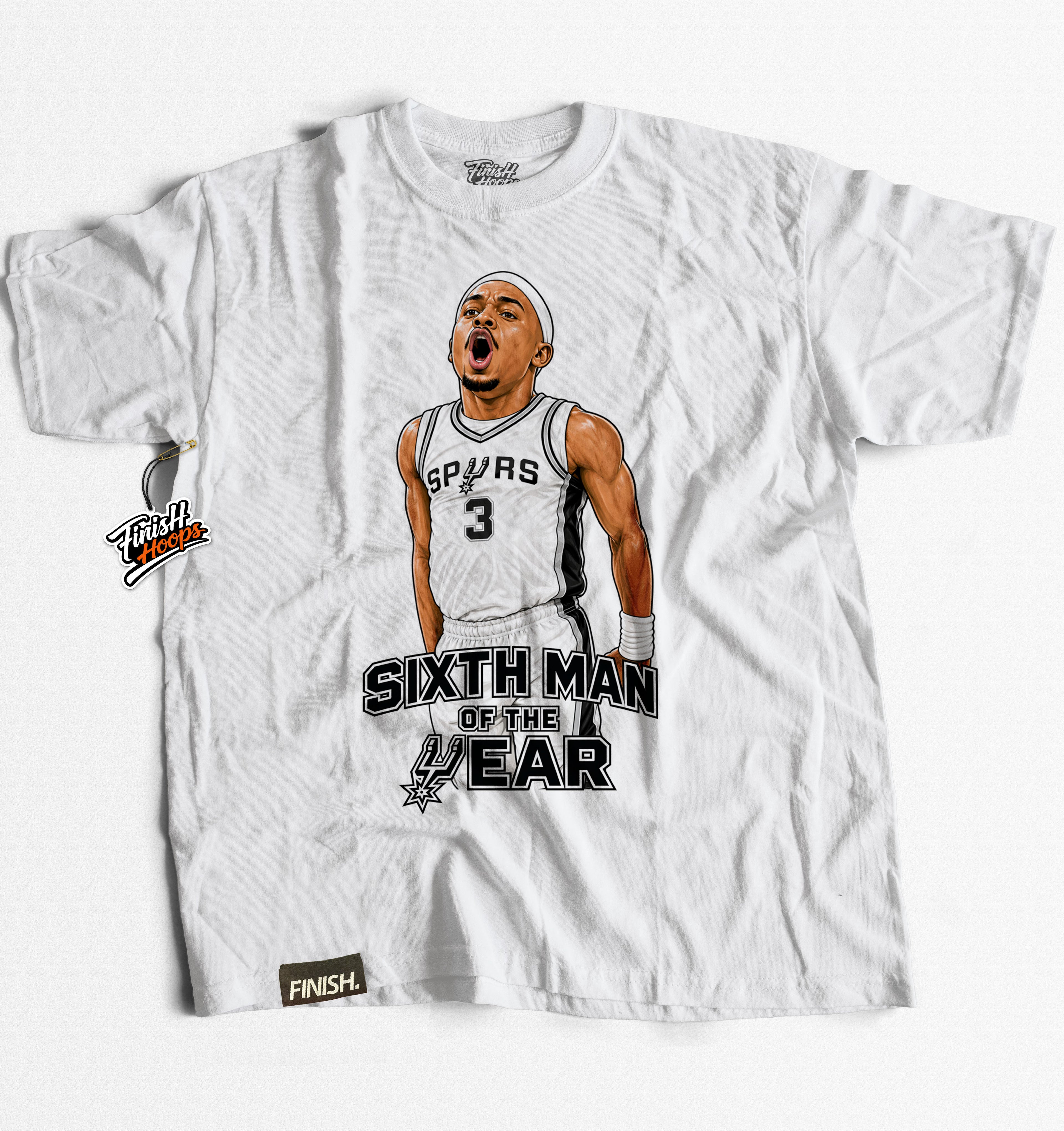 SIXTH MAN Tee – Basketball Graphic T-Shirt | FINISH Hoops Streetwear