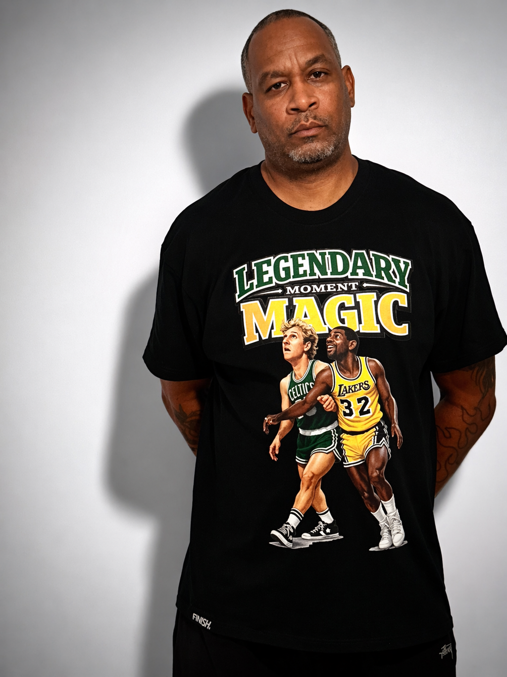 LEGENDARY MAGIC MOMEMT Tee – Basketball Graphic T-Shirt | FINISH Hoops Streetwear
