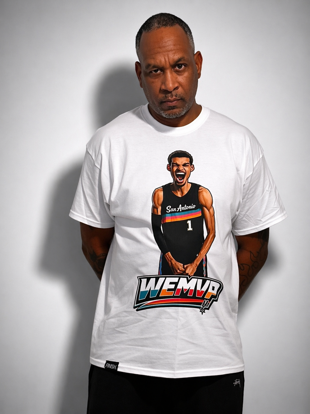WEMVP Tee – Basketball Graphic T-Shirt | FINISH Hoops Streetwear