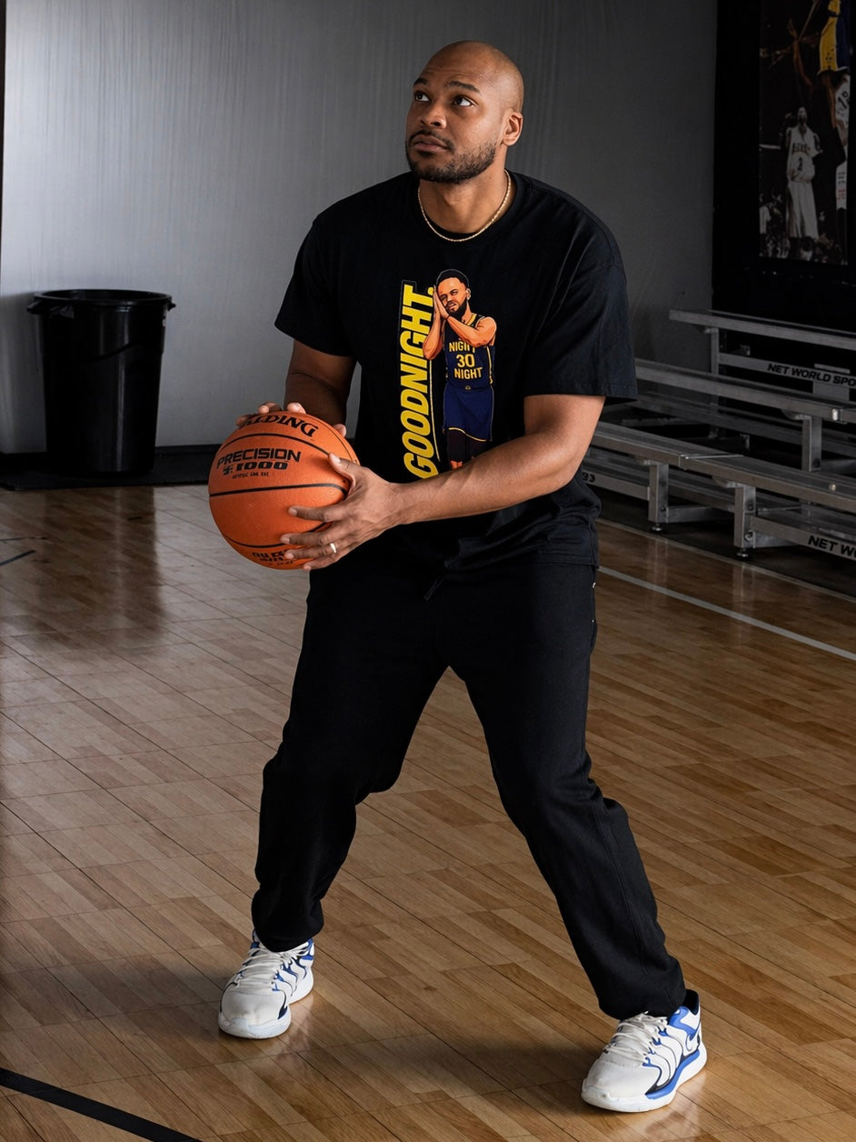 GOODNIGHT Tee – Basketball Graphic T-Shirt | FINISH Hoops Streetwear